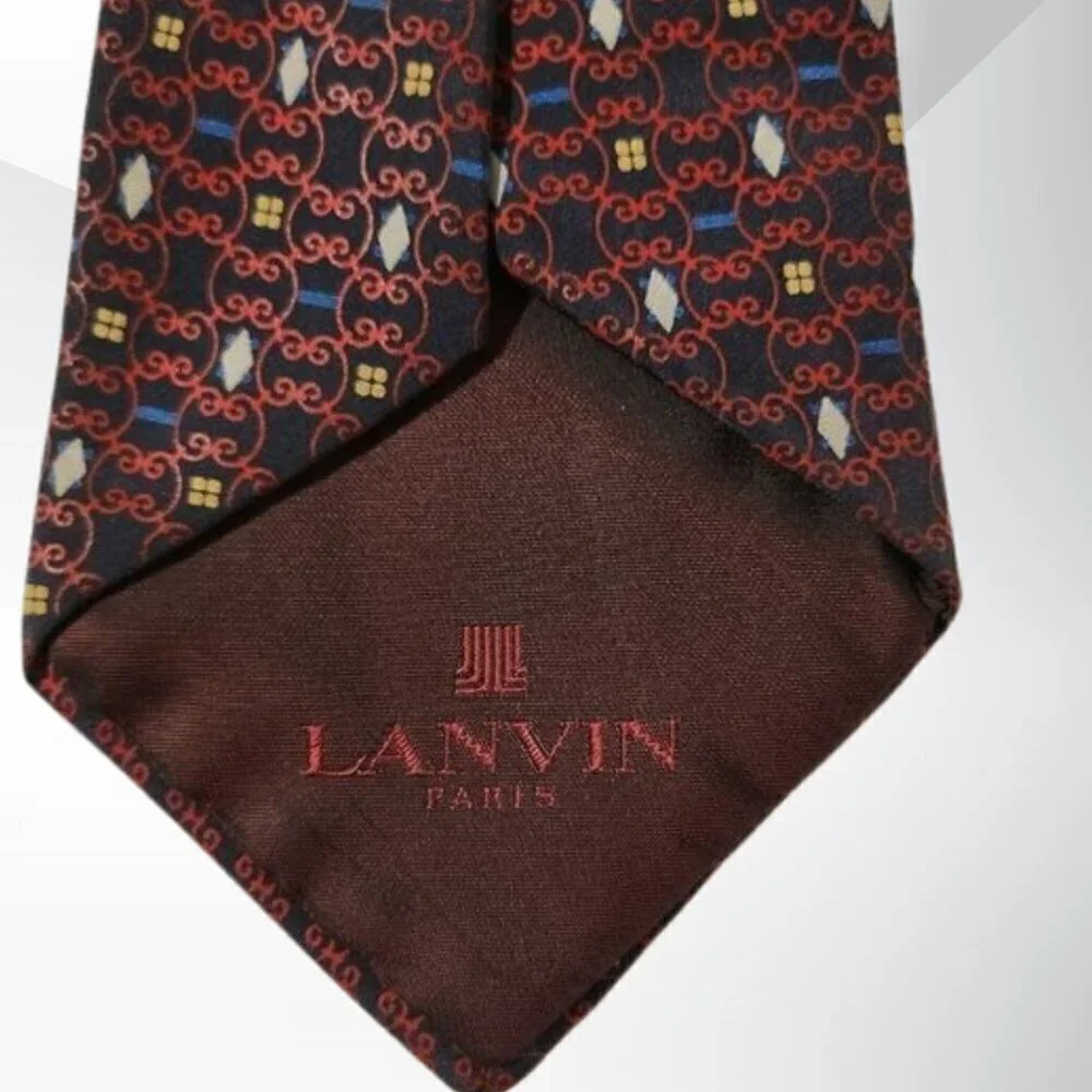 2/$20 Vintage Lanvin Paris Silk Tie – 54